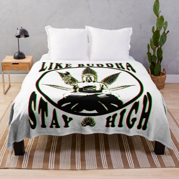 Item preview, Like Buddha chilling and high his cannabis design designed and sold by LuminOrb.
