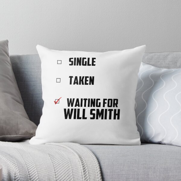 Warten auf Will Smith Dekokissen