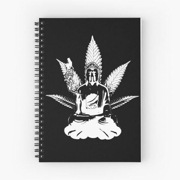 Item preview, Buddha likes cannabis design with hemp leaf designed and sold by LuminOrb.