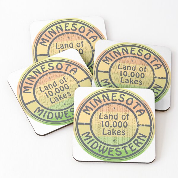 Item preview, Minnesota, Land of 10000 Lakes, Midwestern designed and sold by studio838.