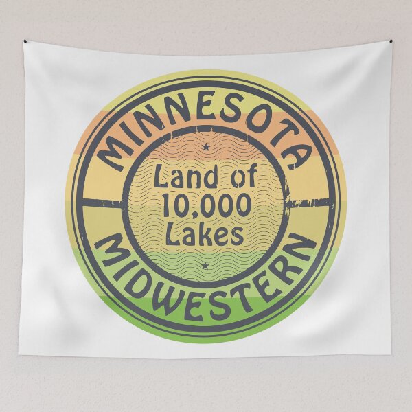 Item preview, Minnesota, Land of 10000 Lakes, Midwestern designed and sold by studio838.