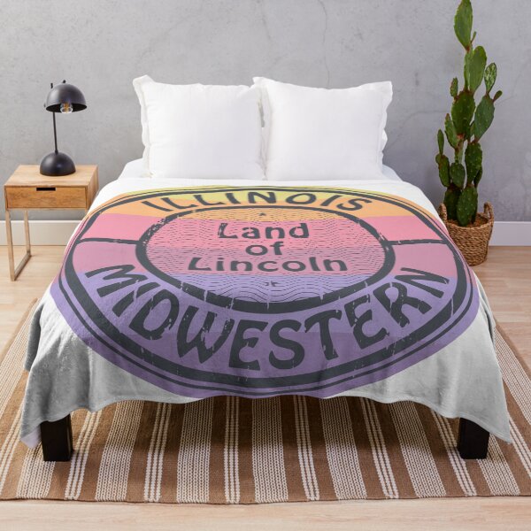 Item preview, Illinois, Land of Lincoln, Midwestern designed and sold by studio838.