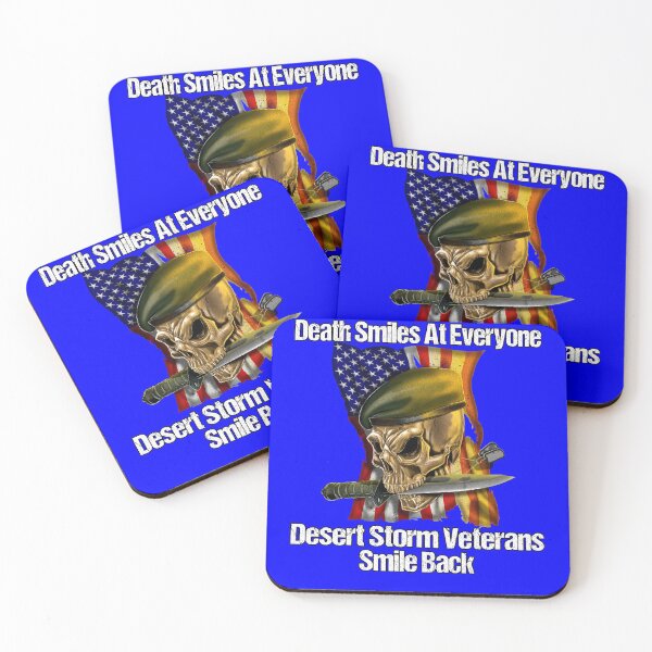 Item preview, Death Smiles At Everyone.Desert Storm Gulf War Veteran designed and sold by fantasticdesign.