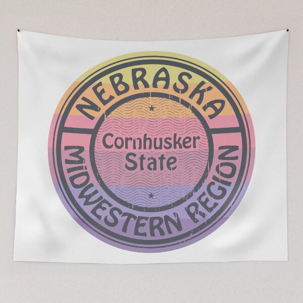Item preview, Nebraska, Cornhusker State, Midwestern Region designed and sold by studio838.