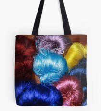 Silks of many colours Tote Bag