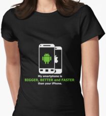 My smartphone is better Women's Fitted T-Shirt