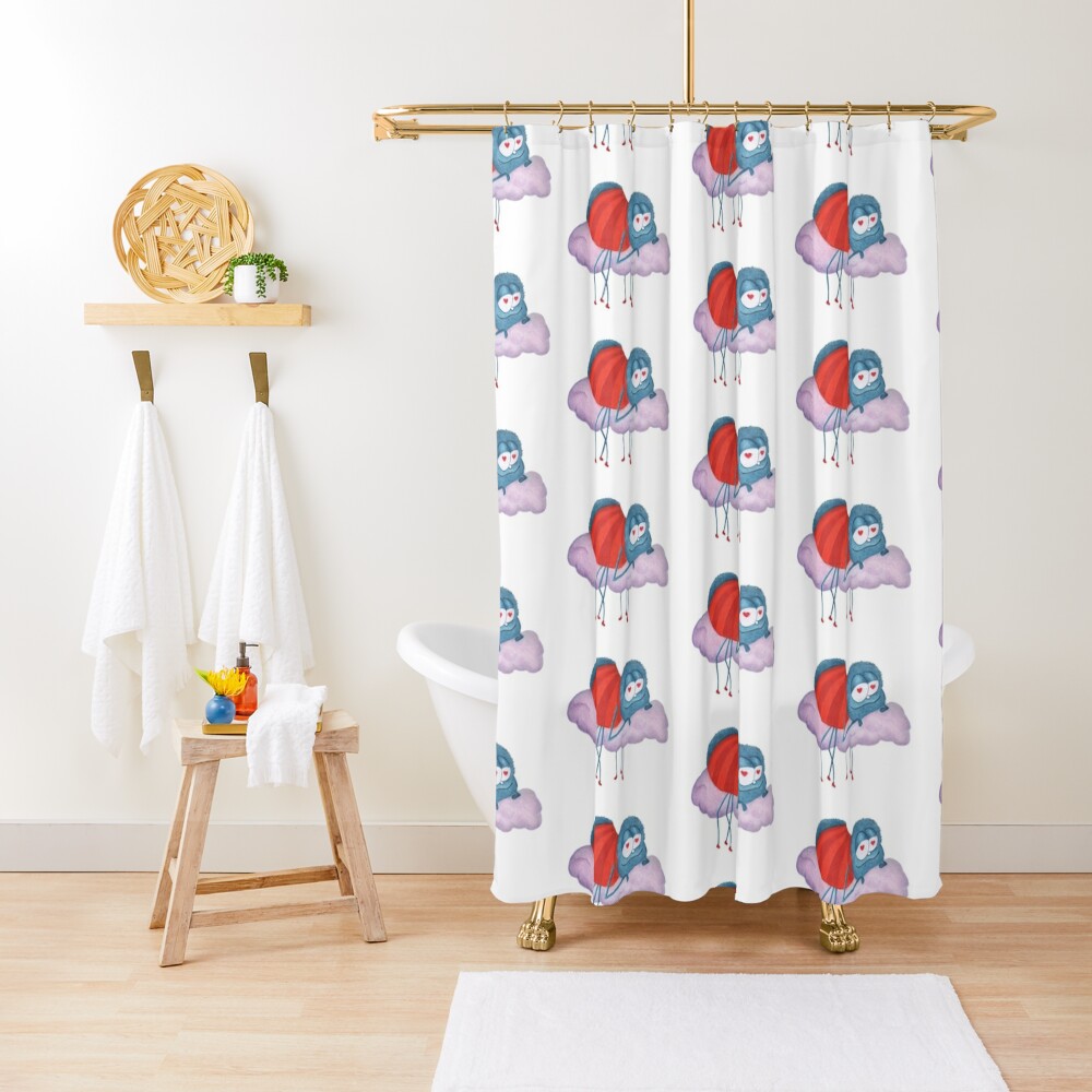 Even spiders can be in love Shower Curtain