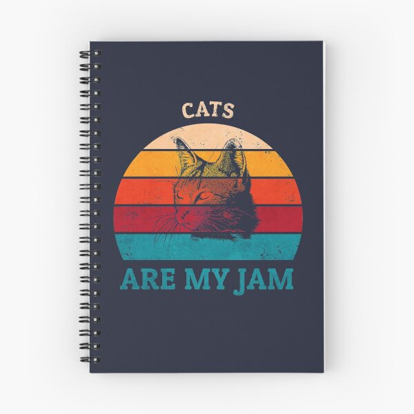 Item preview, Cats Are My Jam Cool Retro Sunset Vintage Cat Lover Quote designed and sold by Sid3walkArt2.