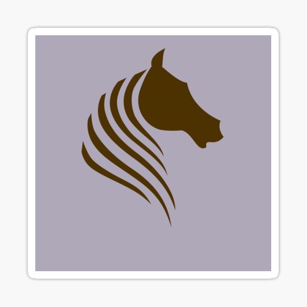 "Exclusive picture of horse logo" Sticker for Sale by Sadhan Redbubble