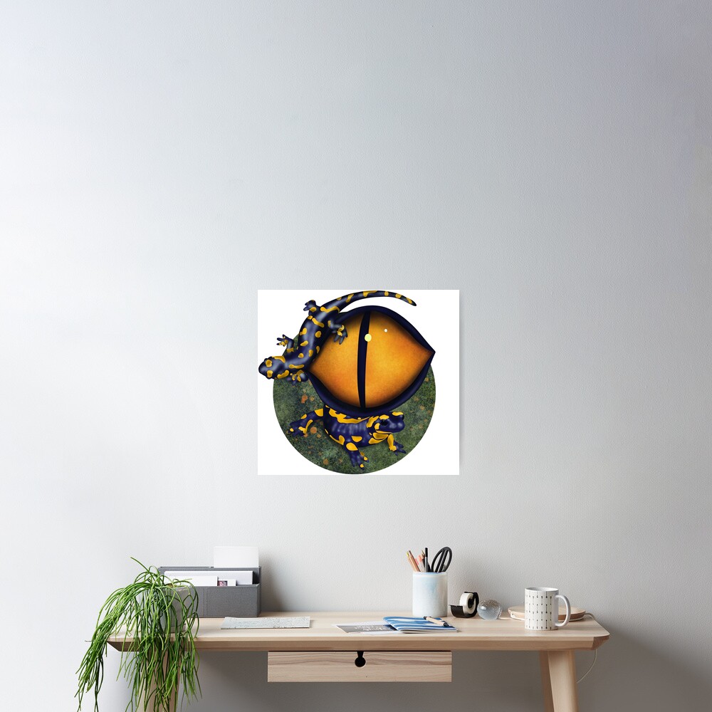 The eye of the salamander Poster