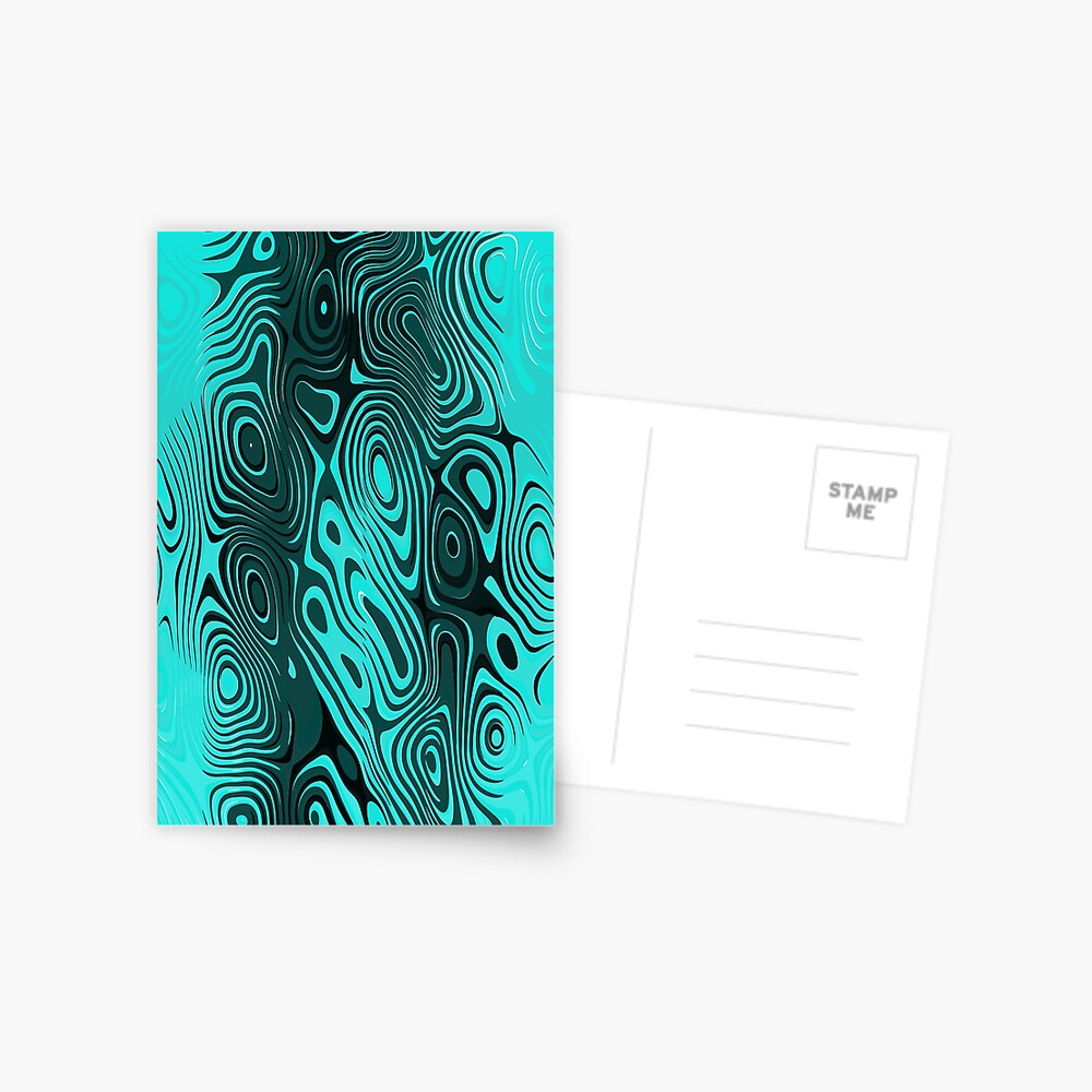 Psychedelic art. Art movement Postcard