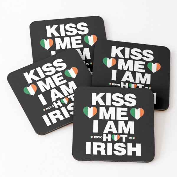 Item preview, Kiss Me I am Hot Irish - psychotic funny designed and sold by elhefe.