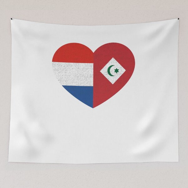 Item preview, Amazigh Rifian Dutch Pride Heart Arrif Holland Flag Gift designed and sold by cssdru.