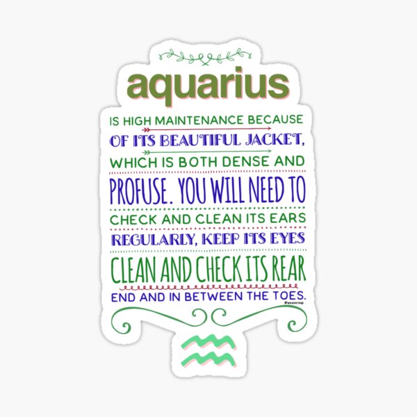 Item preview, Aquarius Personality Traits and Characteristics  designed and sold by weavernap.