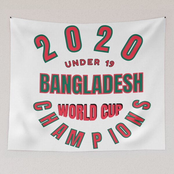 Item preview, Bangladesh Under 19 Cricket Team World Cup Champions 2020 designed and sold by MimsTees.