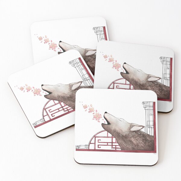 Item preview, The song of the wolf with cherry blossoms designed and sold by studinano.