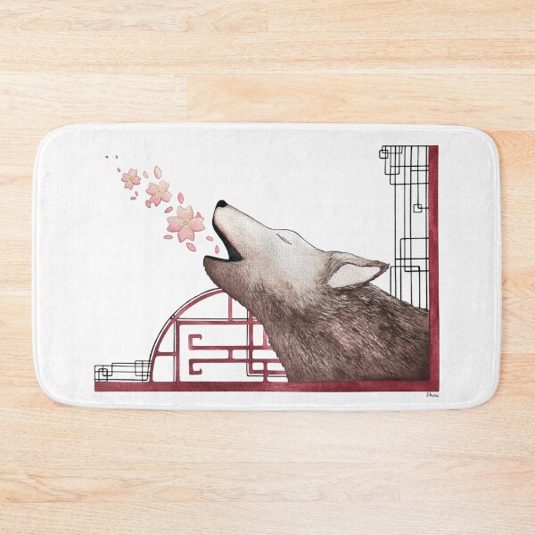 Item preview, The song of the wolf with cherry blossoms designed and sold by studinano.