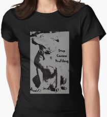 Stop Canine Profiling Women's Fitted T-Shirt