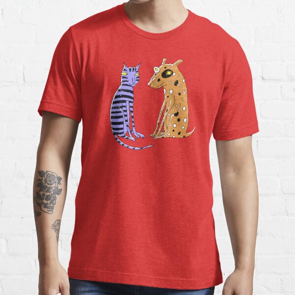 "Opposites Attract Cat and Dog" Tshirt for Sale by SusanSanford