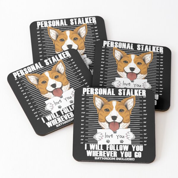 Item preview, Stalker Corgi Dog Lover Art designed and sold by MrEddie10.