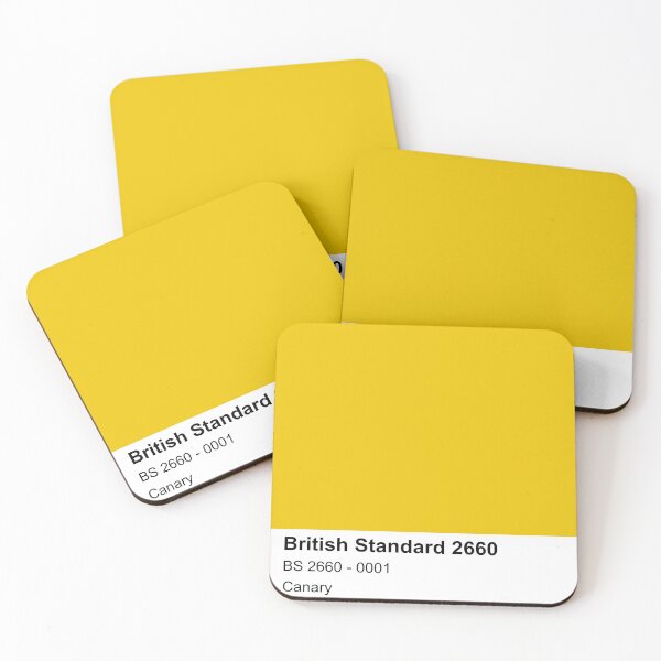 Item preview, Canary Yellow British Standard 0001 Colour Swatch designed and sold by mwcannon.