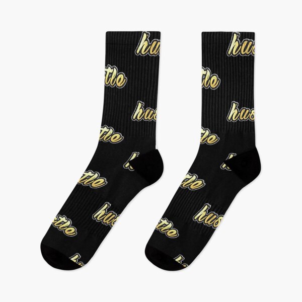 Item preview, Shiny black and gold HUSTLE word design ver.2 designed and sold by smARTwork.