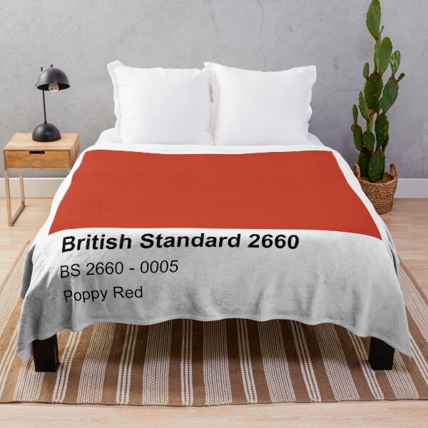 Item preview, Poppy Red British Standard 0005 Colour Swatch designed and sold by mwcannon.