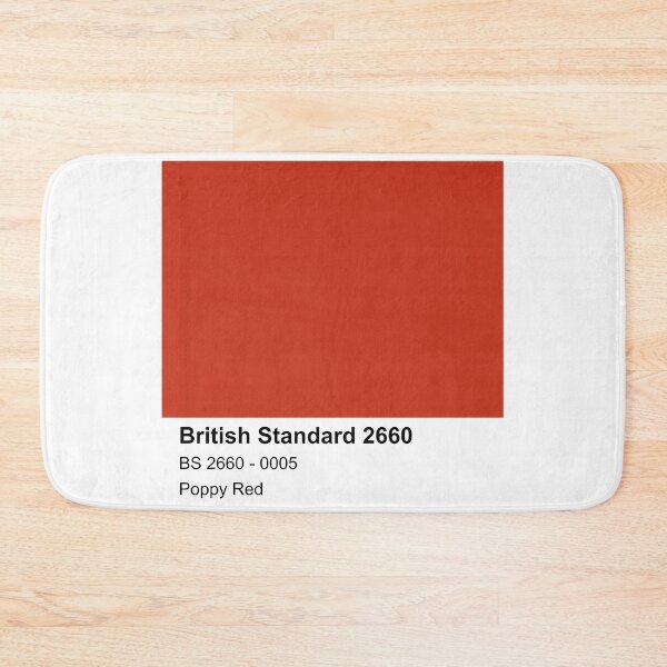 Item preview, Poppy Red British Standard 0005 Colour Swatch designed and sold by mwcannon.