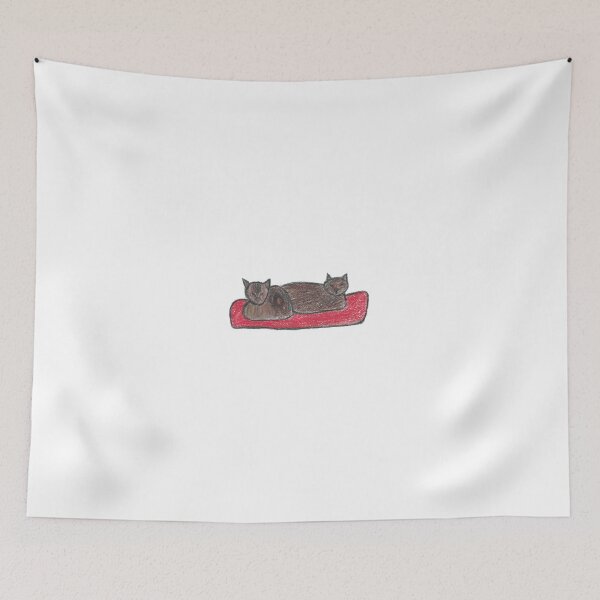 Item preview, Cats sleeping on a red cushion designed and sold by Elizabeth Lough.