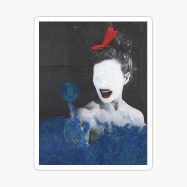 Vintage Beauty Magazine Collage Sticker