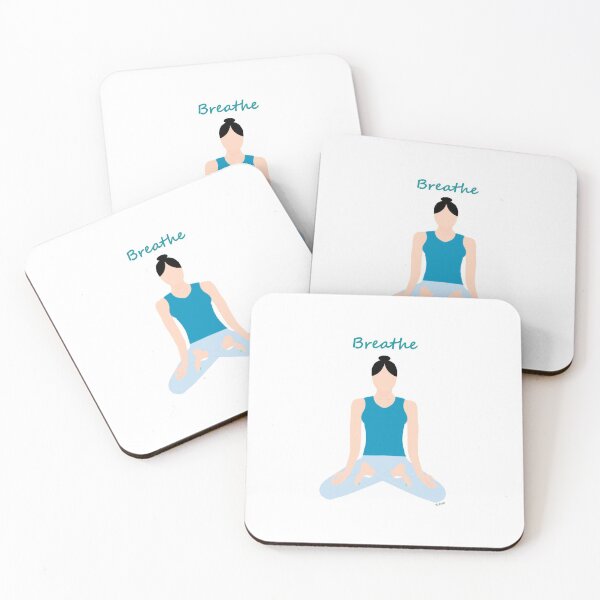 Item preview, Breathe - Yoga Card Meditation Card  Mindfulness Card Inner Peace designed and sold by BDogCreations.