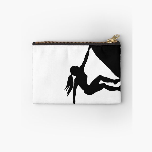 Item preview, woman bouldering silhouette designed and sold by mindgoop.