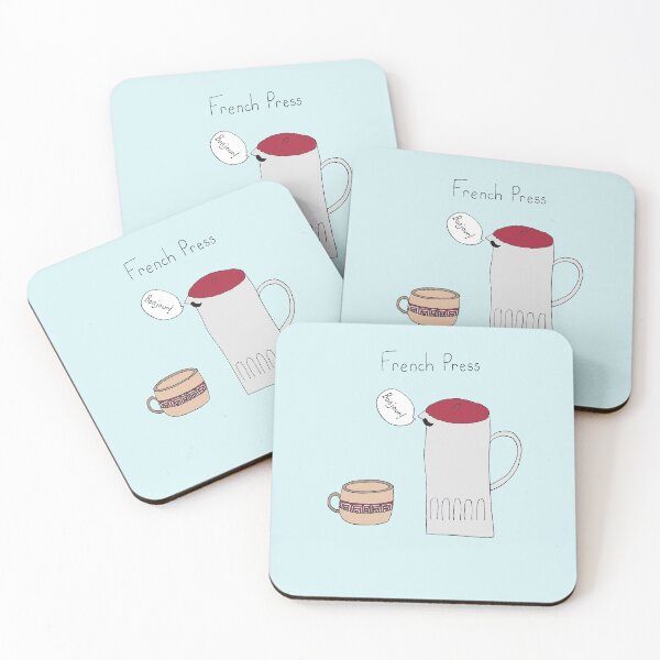 Item preview, Coffee Cartoon, French Press Cute Funny designed and sold by Durhamdoodles.