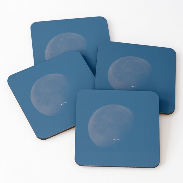 Item preview, an airplane passing in front of the moon designed and sold by Dreamfrance.