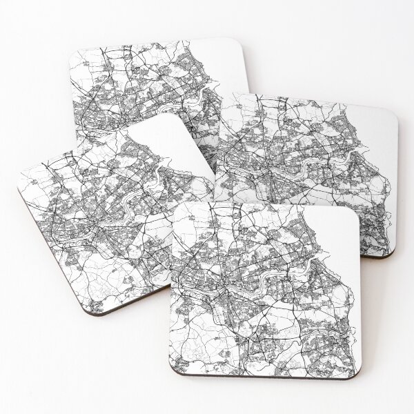 Aperçu de l'œuvre Newcastle-upon-Tyne: carte créée et vendue par LoveOfMaps.