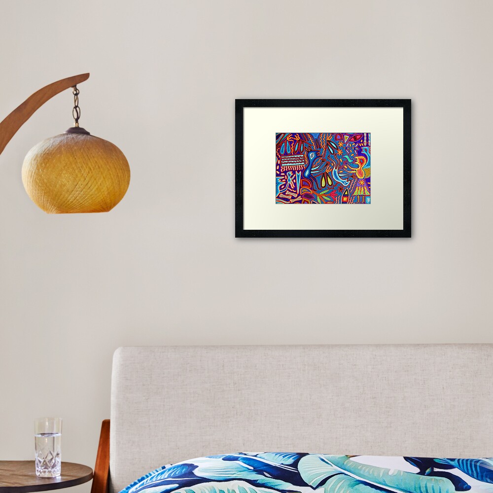 Huichol Art II - Indian Culture Framed Art Print