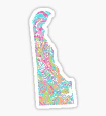 Lilly States - Delaware Sticker