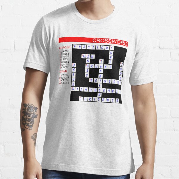 "Crossword" Tshirt for Sale by piedaydesigns Redbubble cross t