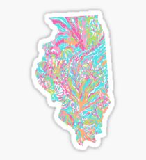 Lilly States - Illinois Sticker