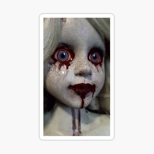 Zombie Horror Doll ~ Lady Scream Sticker
