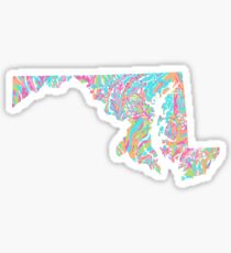 Lilly States - Maryland Sticker