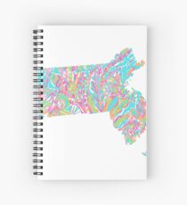 Lilly States - Massachusetts Spiral Notebook