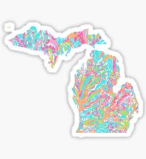 Lilly States - Michigan Sticker