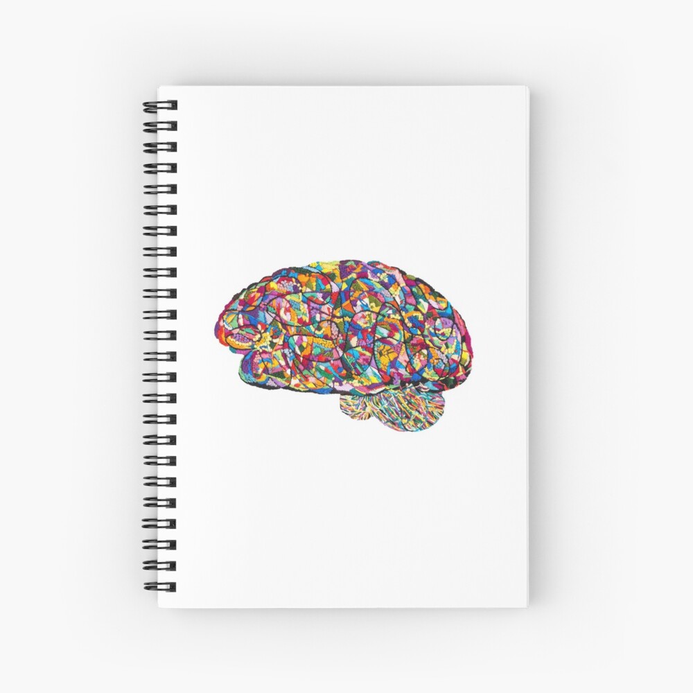 Riot Neuro artwork by Laura Bundesen Spiral Notebook
