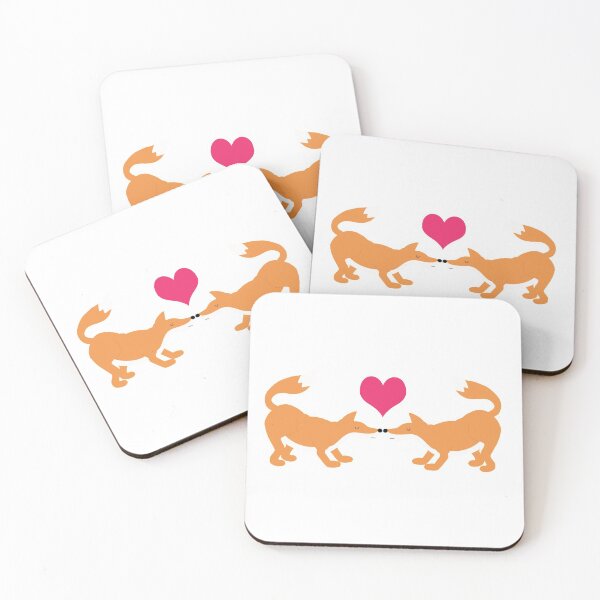 Item preview, Kissing Foxes In Love designed and sold by BDogCreations.