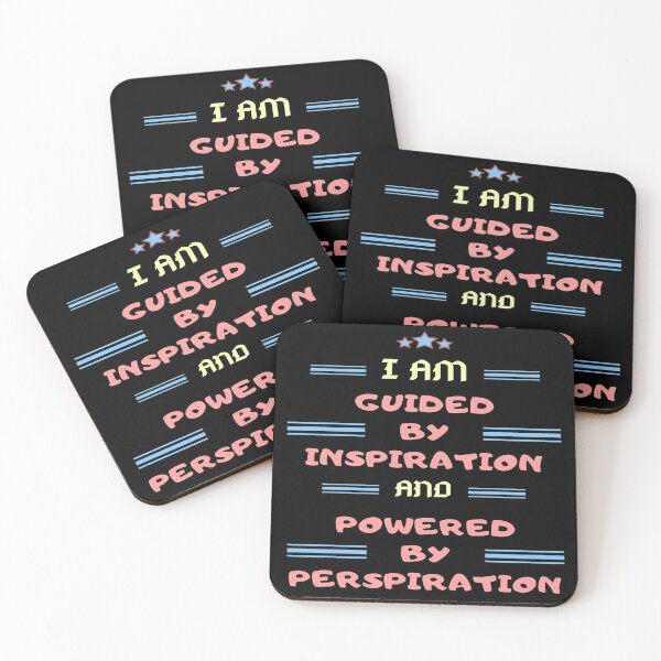 Item preview, Guided by Inspiration, powered by perspiration. designed and sold by jayne0524.