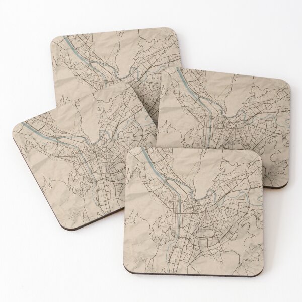 Item preview, Grenoble Sepia Map designed and sold by CPTVDesign.