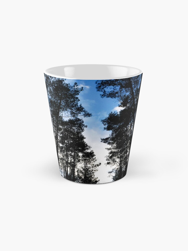 Alternate view of Blue skies and trees at Swinley Forest Mug