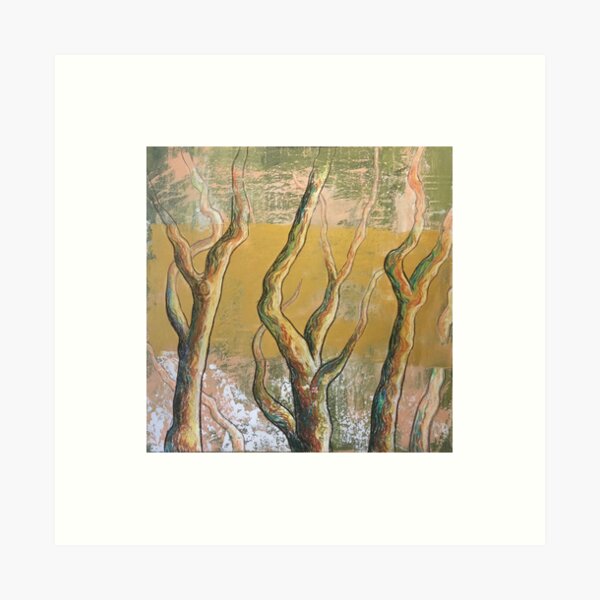 Golden forest Art Print