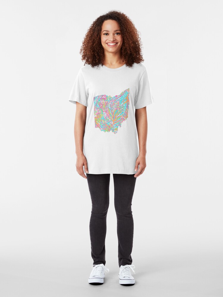 Alternate view of Lilly States - Ohio Slim Fit T-Shirt